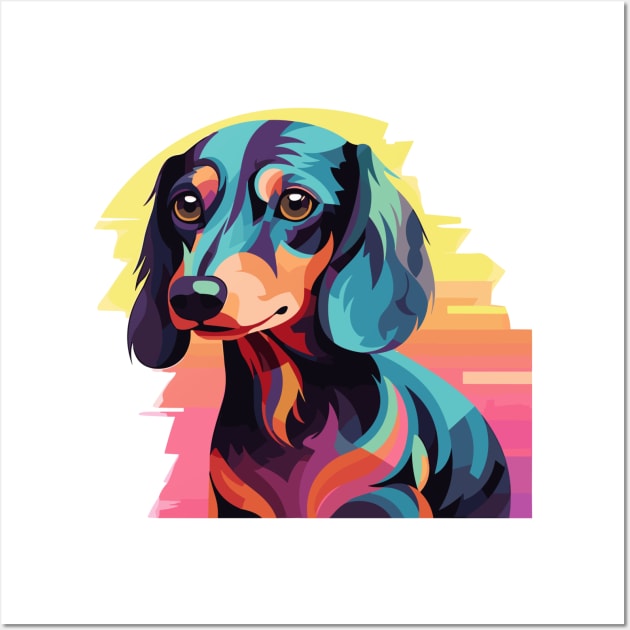 Groovy Dapple Dachshund Wall Art by TeeCraftsGirl